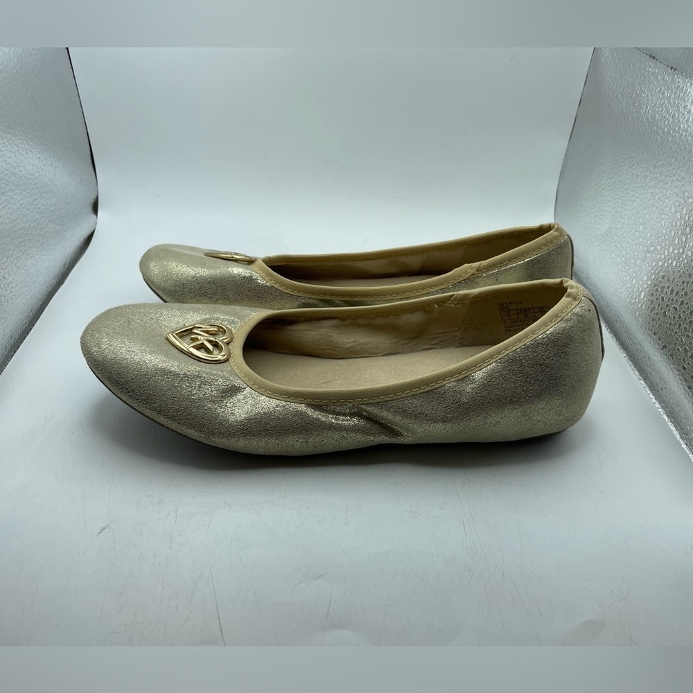 Michael Kors Faye Nollie Elegant Gold Ballet Flats size 5